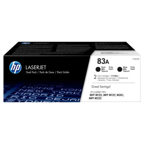 HP 83A 2-pack Black Original LaserJet Toner Cartridges toner cartridge