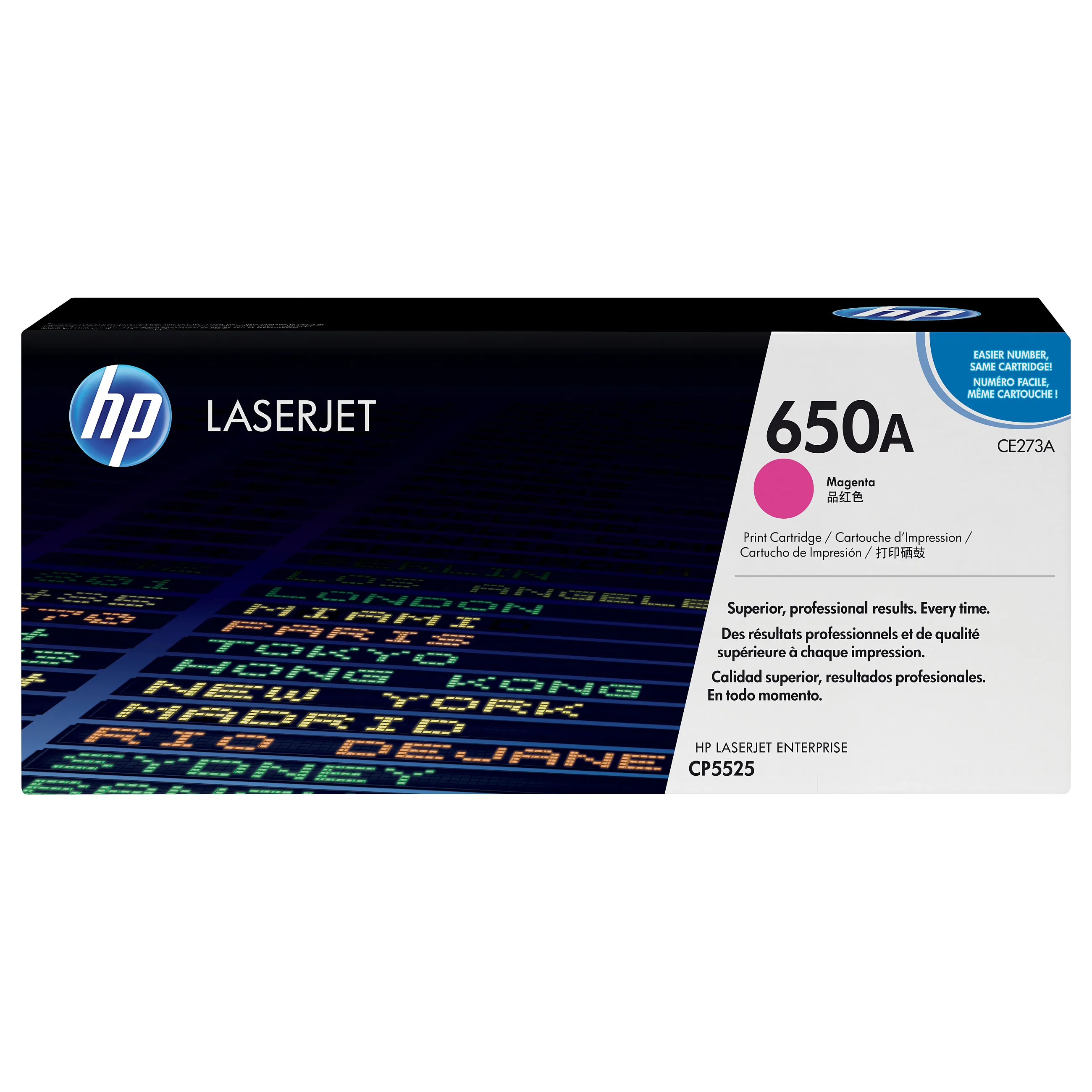 HP 650A Magenta Original LaserJet toner cartridge Tonerio kasetė HP 650A (CE273A), purpurinės spalvos