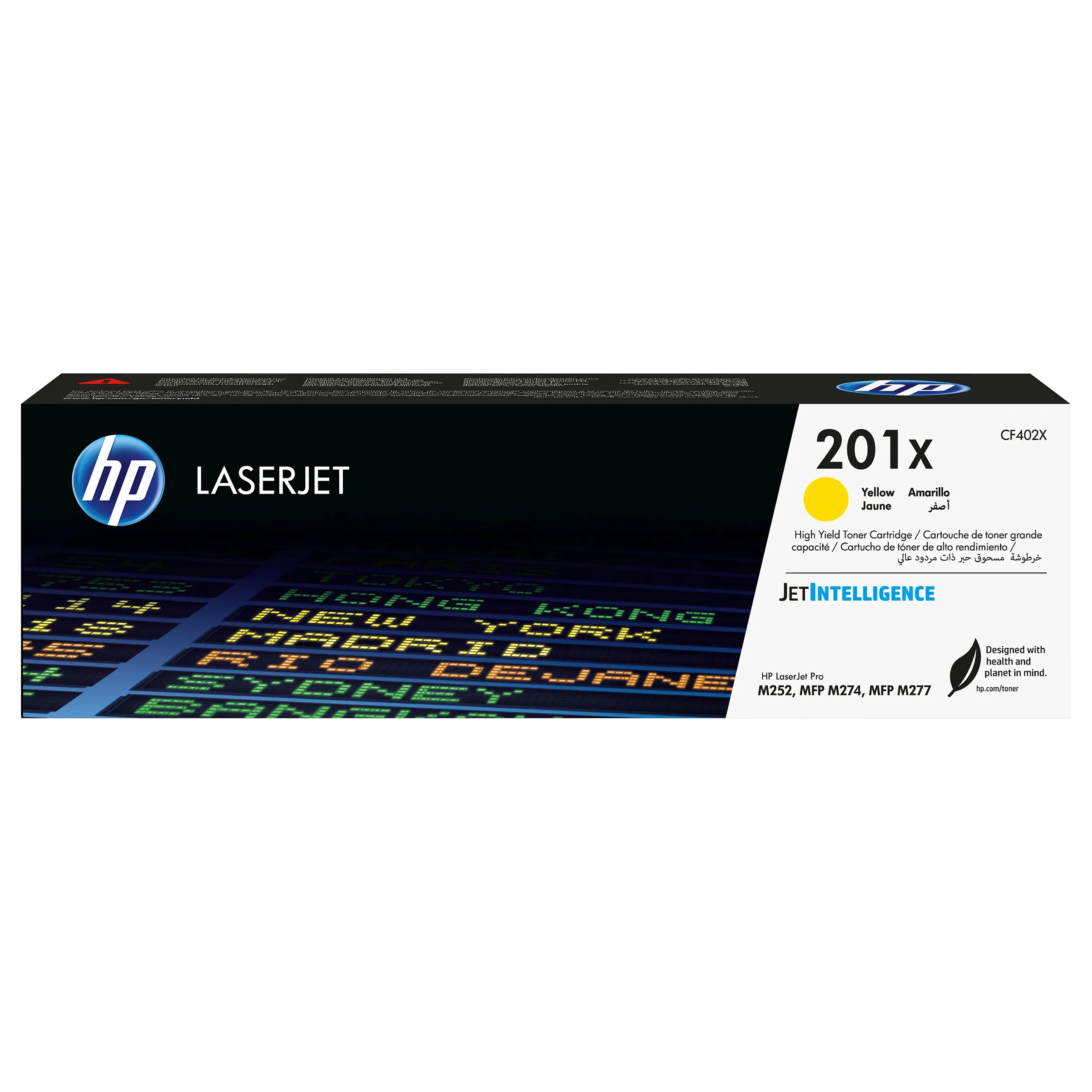 HP 201X High Yield Yellow Original LaserJet toner cartridge HP 201X High Yield Yellow Original LaserJet toner cartridge