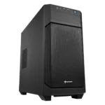 Sharkoon V1000, Mini Tower, micro ATX, juodas korpusas