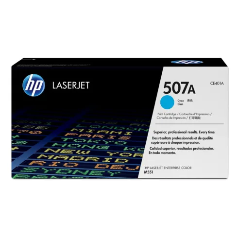 Tonerio kasetė HP 507A (CE401A), žydros spalvos