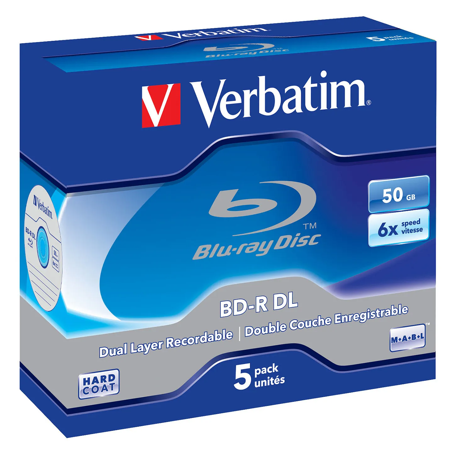 Verbatim 43748 blank Blu-Ray disc Optinis įrenginys Verbatim 43748 blank Blu-Ray disc