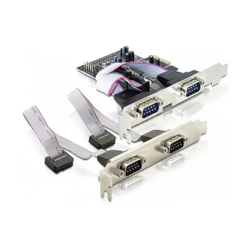 DeLOCK 4 x serial PCI Express card interface cards/adapter