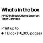 HP 508A Black Original LaserJet toner cartridge