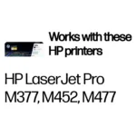 Tonerio kasetė HP 410X High Yield (CF410X), juodos spalvos, vaizdas 2