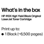 Tonerio kasetė HP 410X High Yield (CF410X), juodos spalvos, vaizdas 3