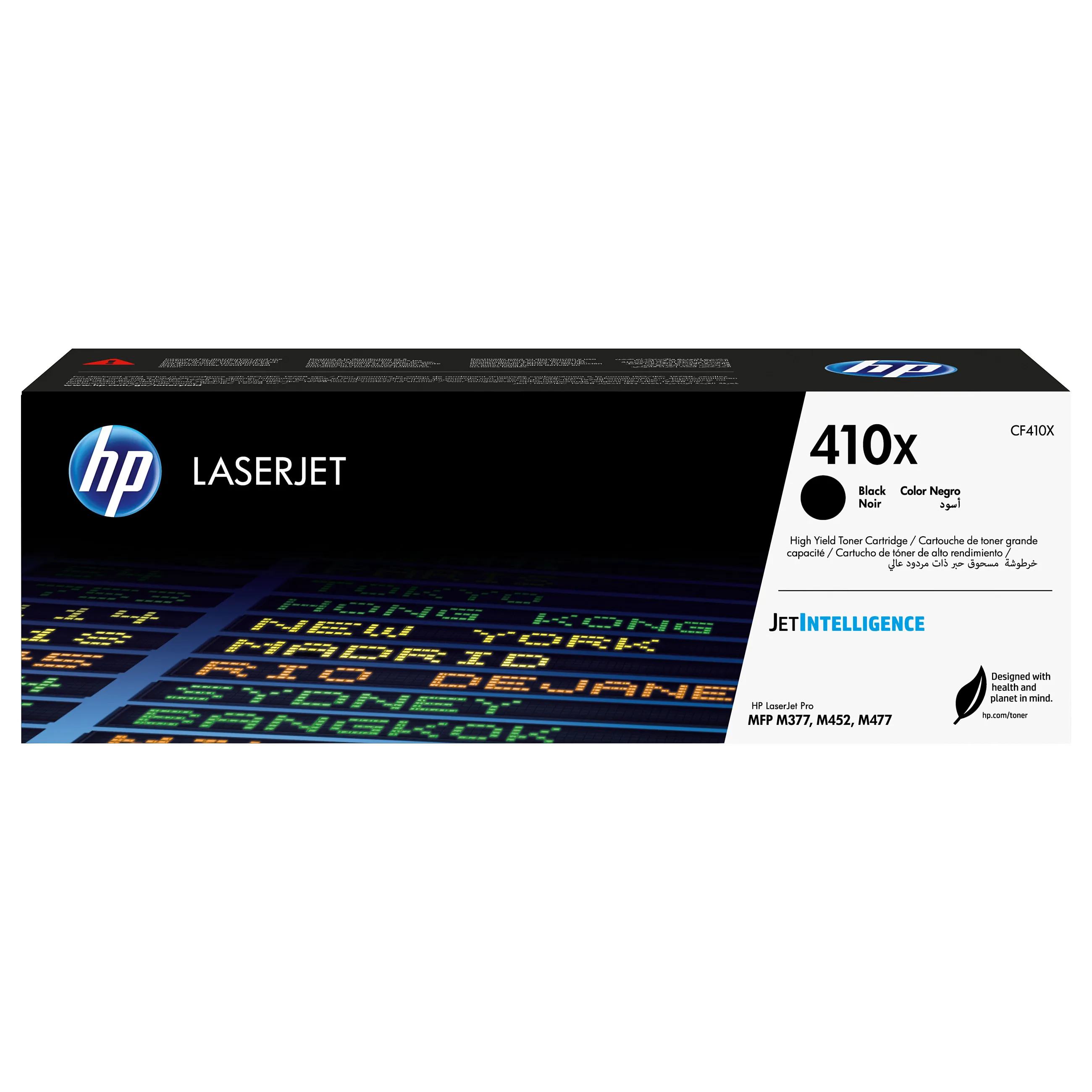 HP 410X High Yield Black Original LaserJet toner cartridge Tonerio kasetė HP 410X High Yield (CF410X), juodos spalvos