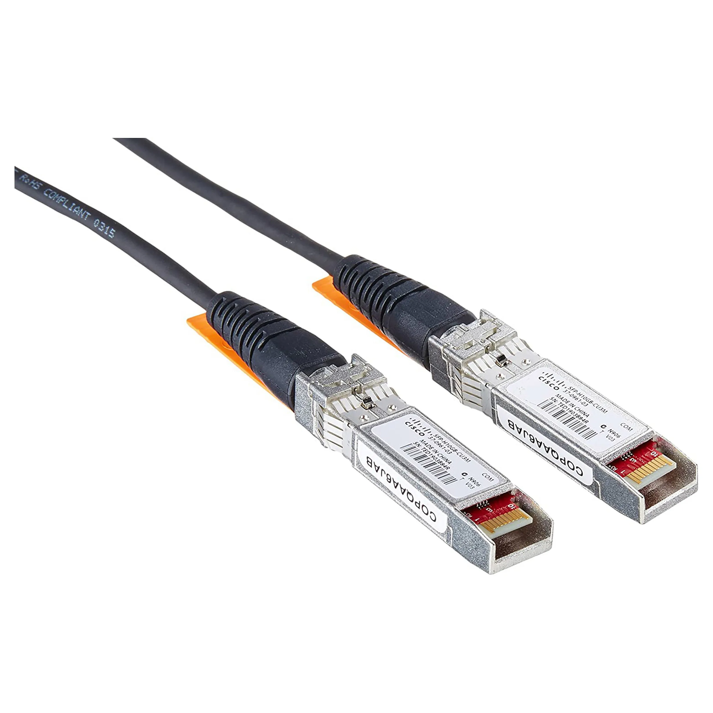 Cisco 10GBASE-CU SFP+ Cable 3 Meter InfiniBand/fibre optic cable Cisco 10GBASE-CU SFP+ Cable 3 Meter InfiniBand/fibre optic cable