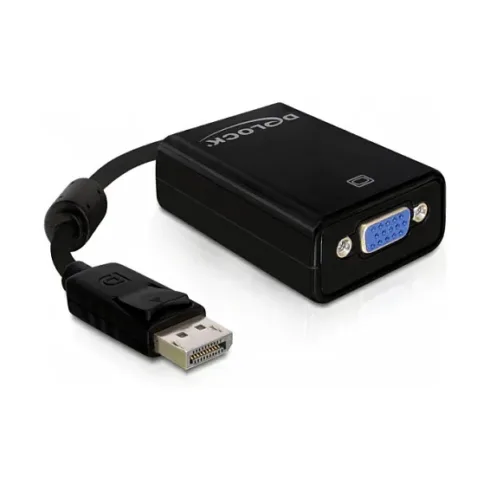 DeLOCK 61848 adapteris, 0.125 m, VGA (D-Sub) ir DisplayPort