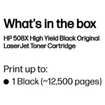 Tonerio kasetė HP 508X High Yield (CF360X), juodos spalvos, vaizdas 3