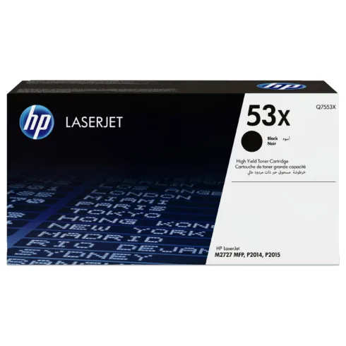 HP 53X High Yield Black Original LaserJet toner cartridge