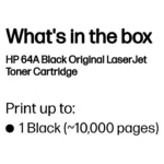 HP 64A Black Original LaserJet toner cartridge