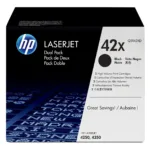 Spausdintuvo priedas HP Toner 42X Q5942XD Schwarz Doppelpack je 20.000 Seiten