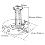 InLine 23134A project mount