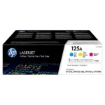 HP 125A 3-pack Cyan/Magenta/Yellow Original LaserJet Toner Cartridges toner cartridge