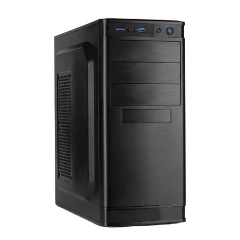 Inter-Tech IT-5905, Midi Tower, juodas, ATX, micro ATX
