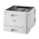 Brother HL-L8260CDW spausdintuvas, vaizdas iš šono su atidarytu popieriaus dėklu