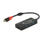 USB laidas ar adapteris DeLOCK HUB USB 3.0 USB Type-C > 3 Port extern (62900)
