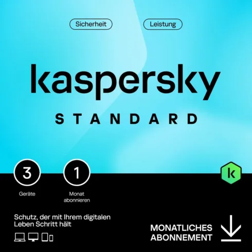 Kaspersky Standard - 3 Device, 1 Month - Subscription (ABO) - ESD-Download