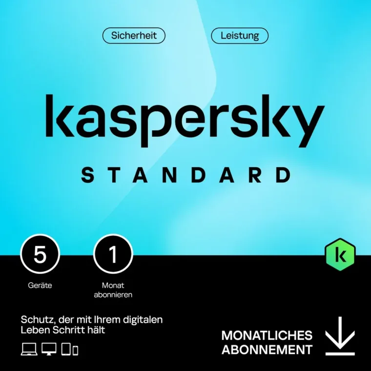 Kaspersky Standard - 5 Device, 1 Month - Subscription (ABO) - ESD ...