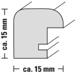 Hama 00175262 Galerie Cavo 16.5×21.5 cm.Oak