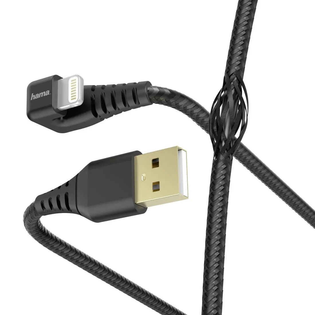 mobilux-00187221 Hama 00187221 Gamer Charging/Data Cable, USB-A – Lightning 1.5m, Black