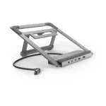 Hama 00200139 Connect2Office Stand, USB-C dock, 12 ports, 100 W, Gray