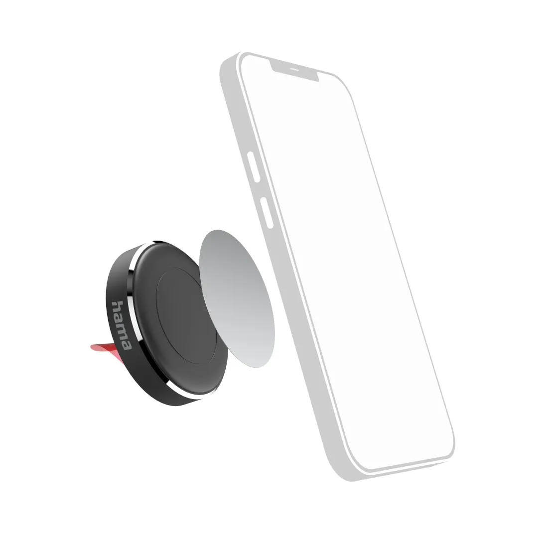 mobilux-00201518 Hama 00201518 Magnet Car Mobile Phone Holder for Dashboard, 360 Rotation Universal