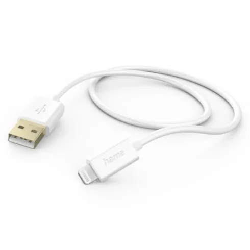 Hama 00201581 Charging Cable, USB-A – Lightning 1.5m white