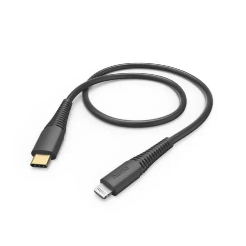 Hama 00201602 Charging Cable, USB-C – Lightning 1.5m black