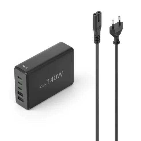 Hama 00201978 Charging Station With 3xUSB-C/2xUSB-A 140 W Black