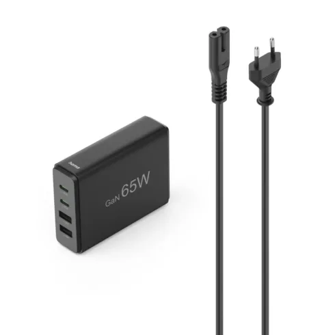 Hama 00201979 Charging Station With USB-C/USB-A 65 W Black