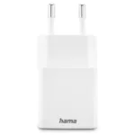 Hama 00201991 Fast Charger 1x USB-C 1x USB-A, Mini Charger, PD, 20W, White