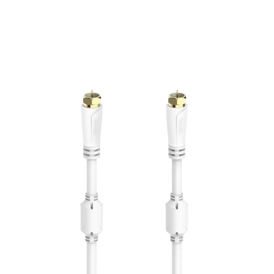 mobilux-00205251 Hama 00205251 SAT Connection Cable, F-Plug – F-Plug, Gold-Plated 1.5m 100dB