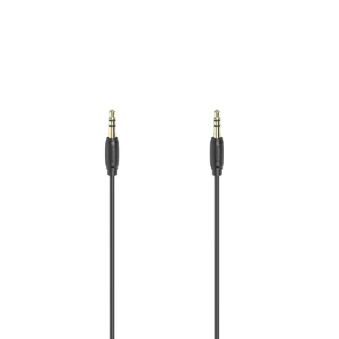 Hama 00205263 Audio Cable, 3.5mm Jack Plug – Plug Stereo Gold-Plated Ultra-thin 3m