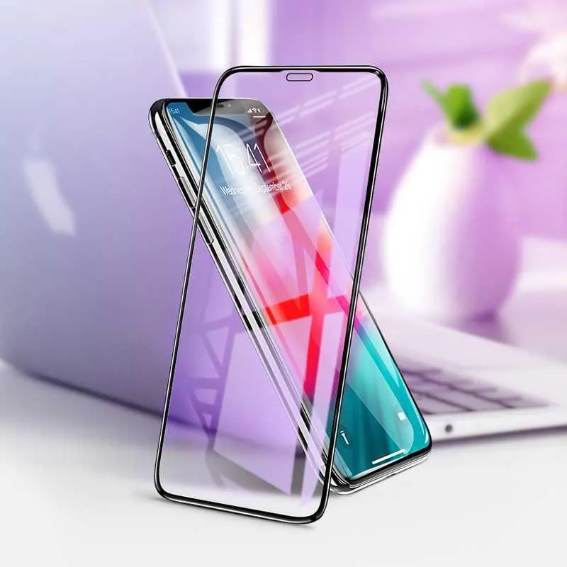 mobilux-102010432024 Devia Van Anti-blue Ray Full Screen Tempered Glass iPhone XR (6.1) black (10pcs)