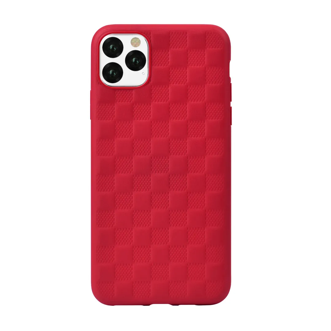 mobilux-102010512162 Devia Woven2 Pattern Design Soft Case iPhone 11 Pro red