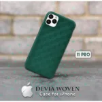 Devia Woven2 Pattern Design Soft Case iPhone 11 Pro green
