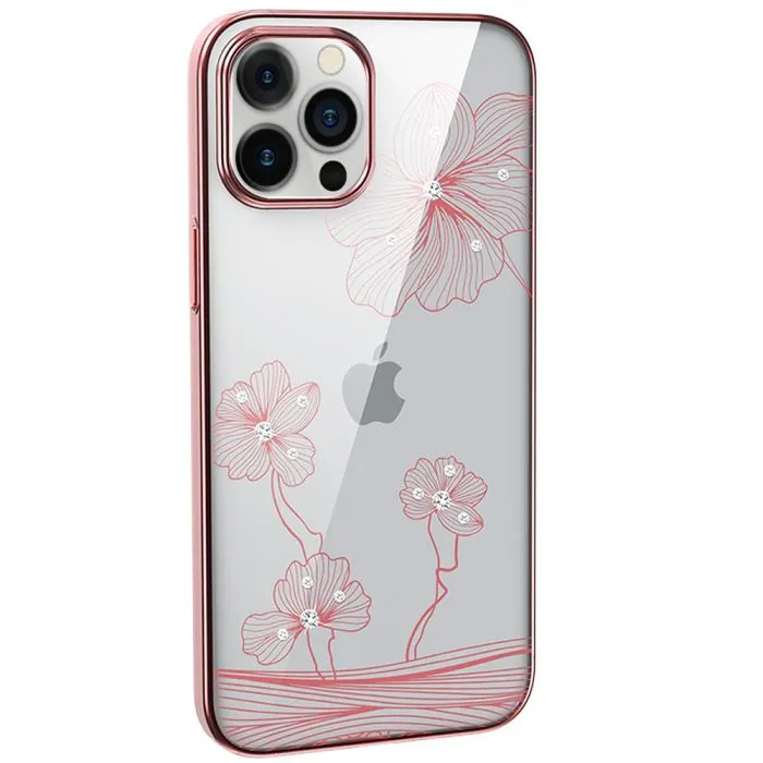 mobilux-102010572104 Devia Crystal Flora case iPhone 12 mini rose gold