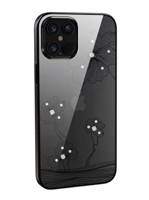 mobilux-102010592101 Devia Crystal Flora case iPhone 12 Pro Max black