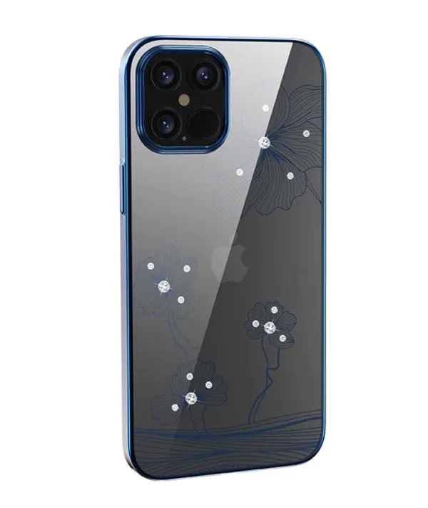 mobilux-102010592103 Devia Crystal Flora case iPhone 12 Pro Max blue