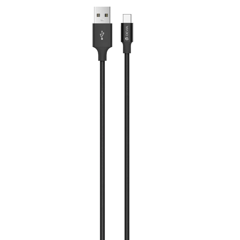 mobilux-120ec3030001 Devia Pheez Series Cable for Type-C (5V 2.4A,1M) black