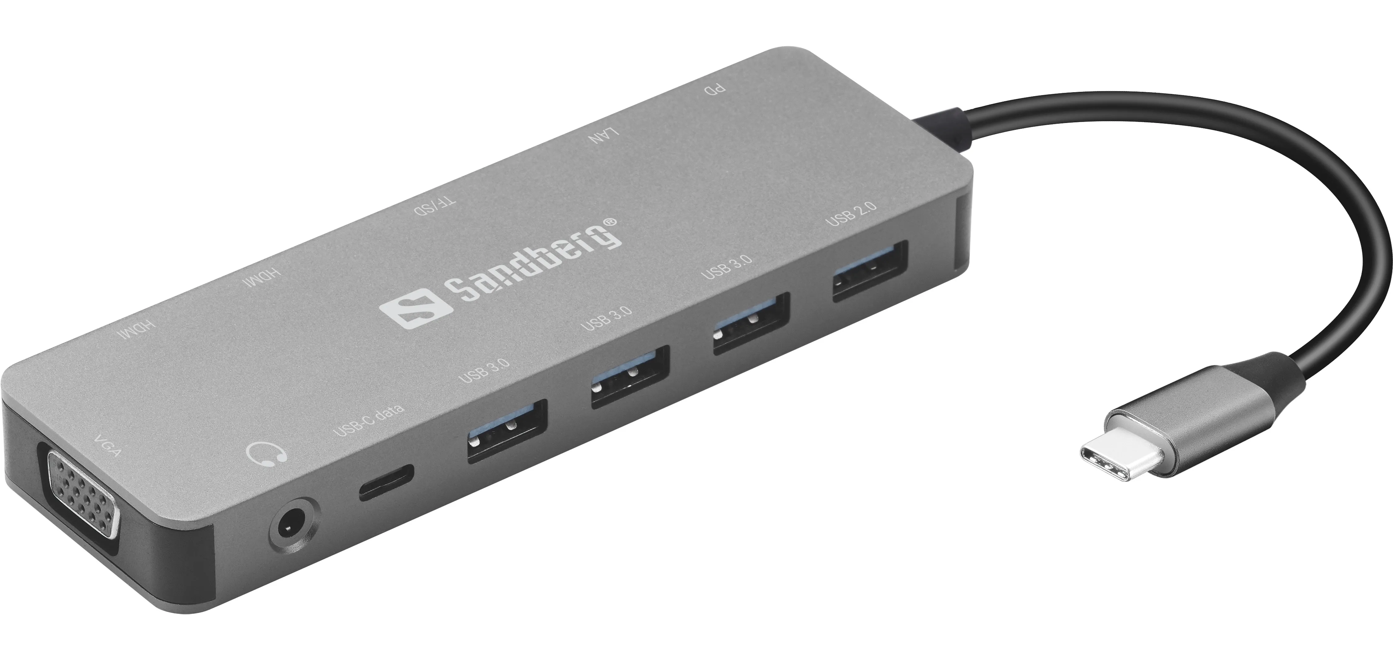 mobilux-136-45 Sandberg 136-45 USB-C 13-in-1 Travel Dock