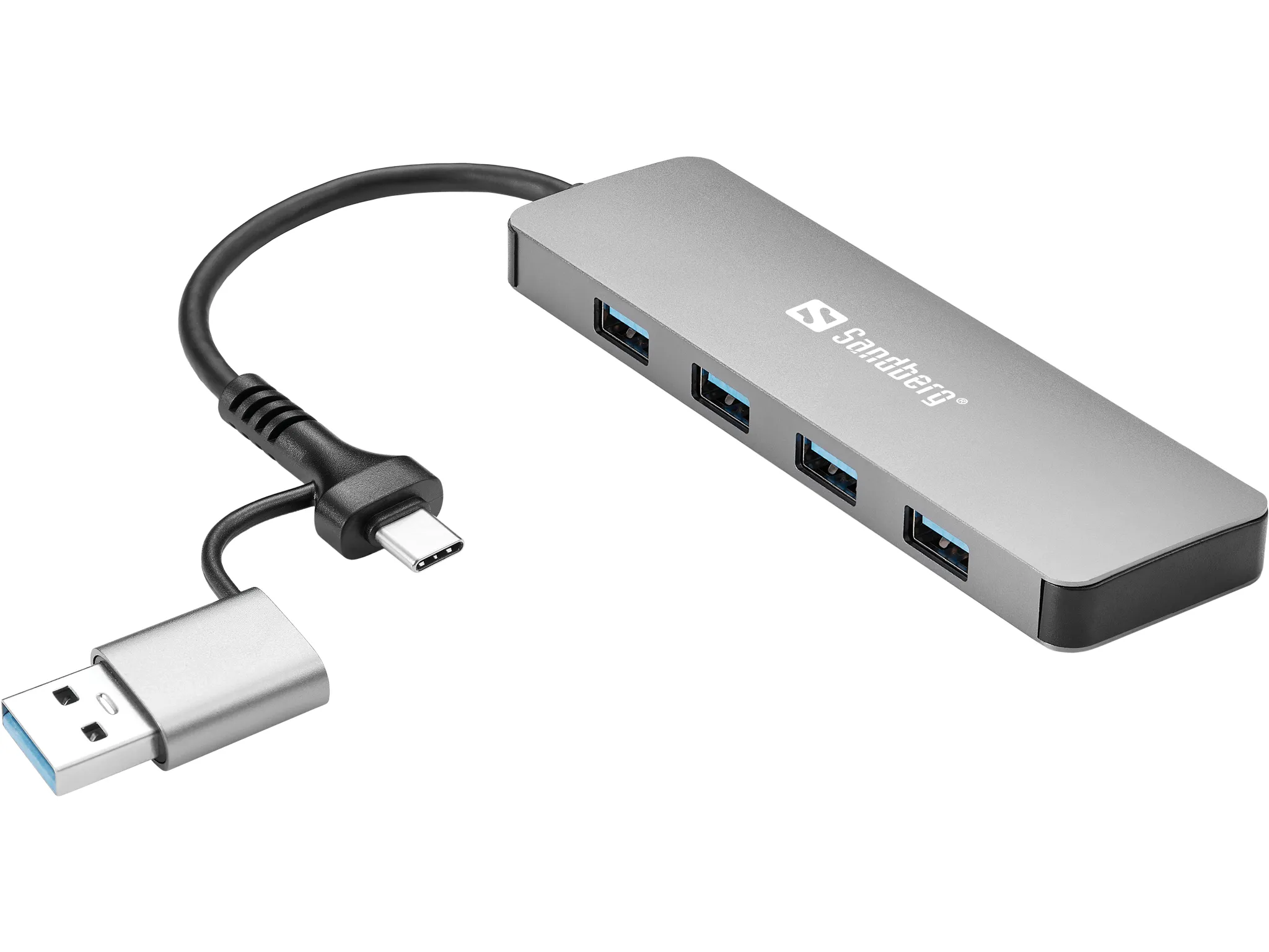mobilux-136-63 Sandberg 136-63 USB-C/A to 4xUSB 3.0 Hub