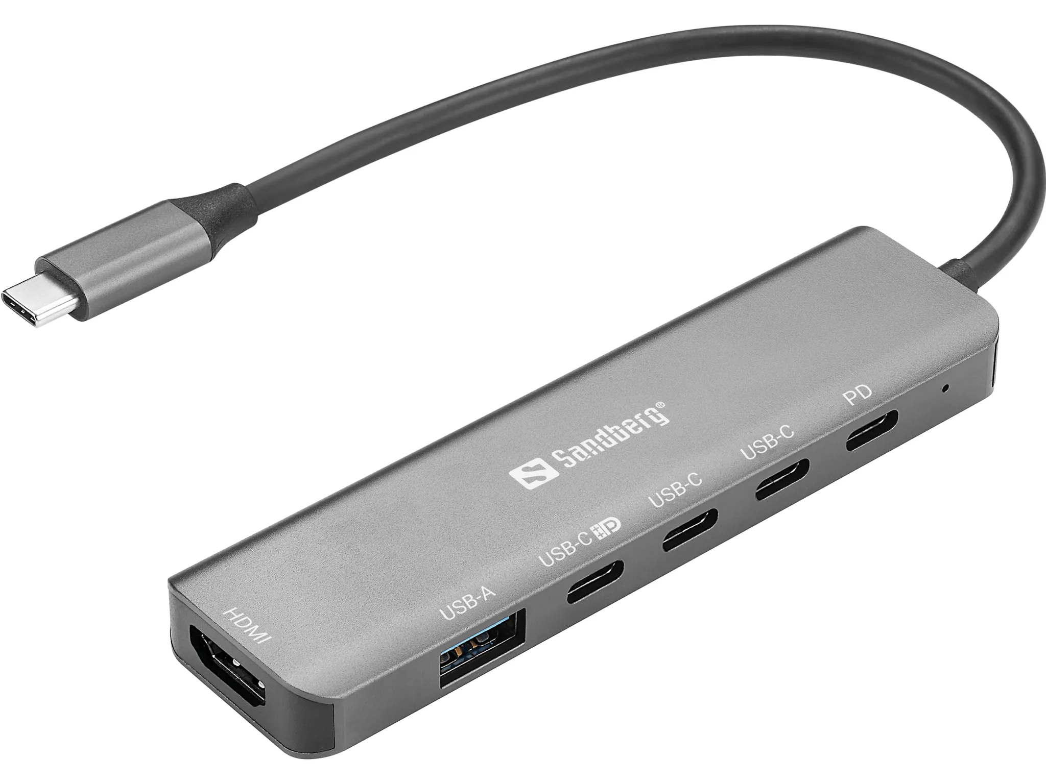 mobilux-136-77 Sandberg 136-77 USB-C 6-in-1 MediaDock