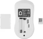 Sandberg 331-05 Wireless Mouse Saver White, Left+Right, USB-A dongle