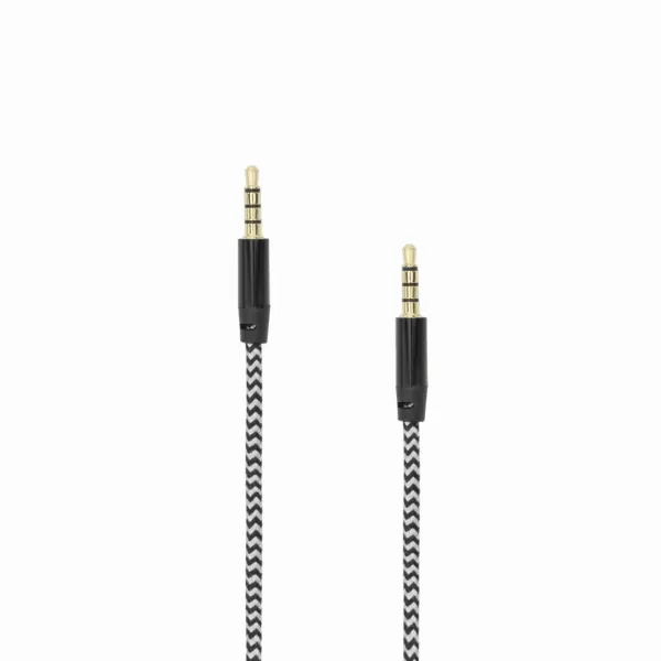 mobilux-3535-1-5b Sbox AUX Cable 3.5mm To 3.5mm Blackberry Black 3535-1.5B