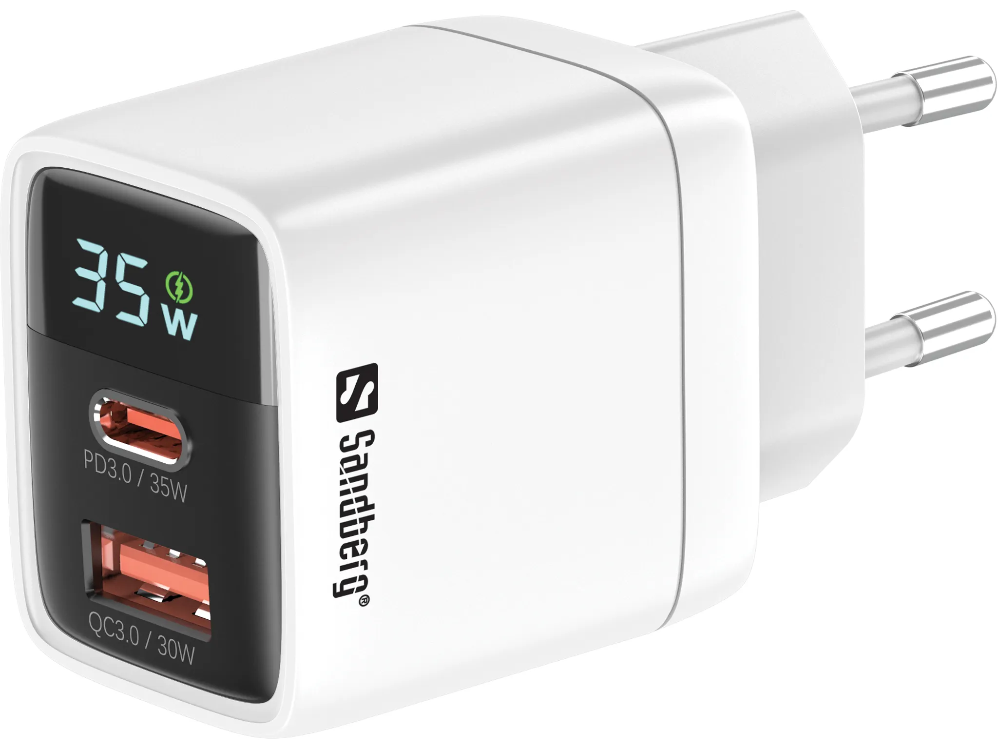 mobilux-441-52 Sandberg 441-52 2in1 Charger 1xUSB-C 1xUSB 35W