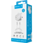 Sandberg 441-64 USB-C 20W Charger UK+Lightning, Incl. 1m USB-C> Lighting cable
