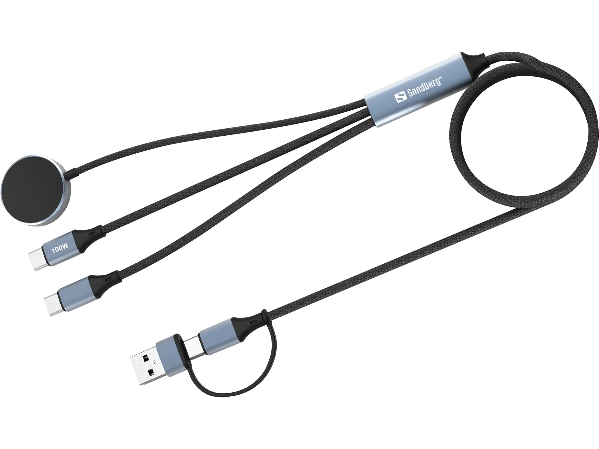 mobilux-441-69 Sandberg 441-69 3in1 Travel Charge Cable 100W